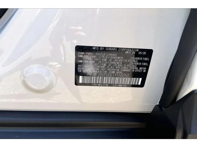 New 2026 CRYSTAL WHITE PEARL Subaru Limited image 27