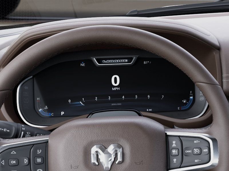 New 2027 Diamond Black Crystal Pearl-Coat Exterior Paint RAM Laramie image 17