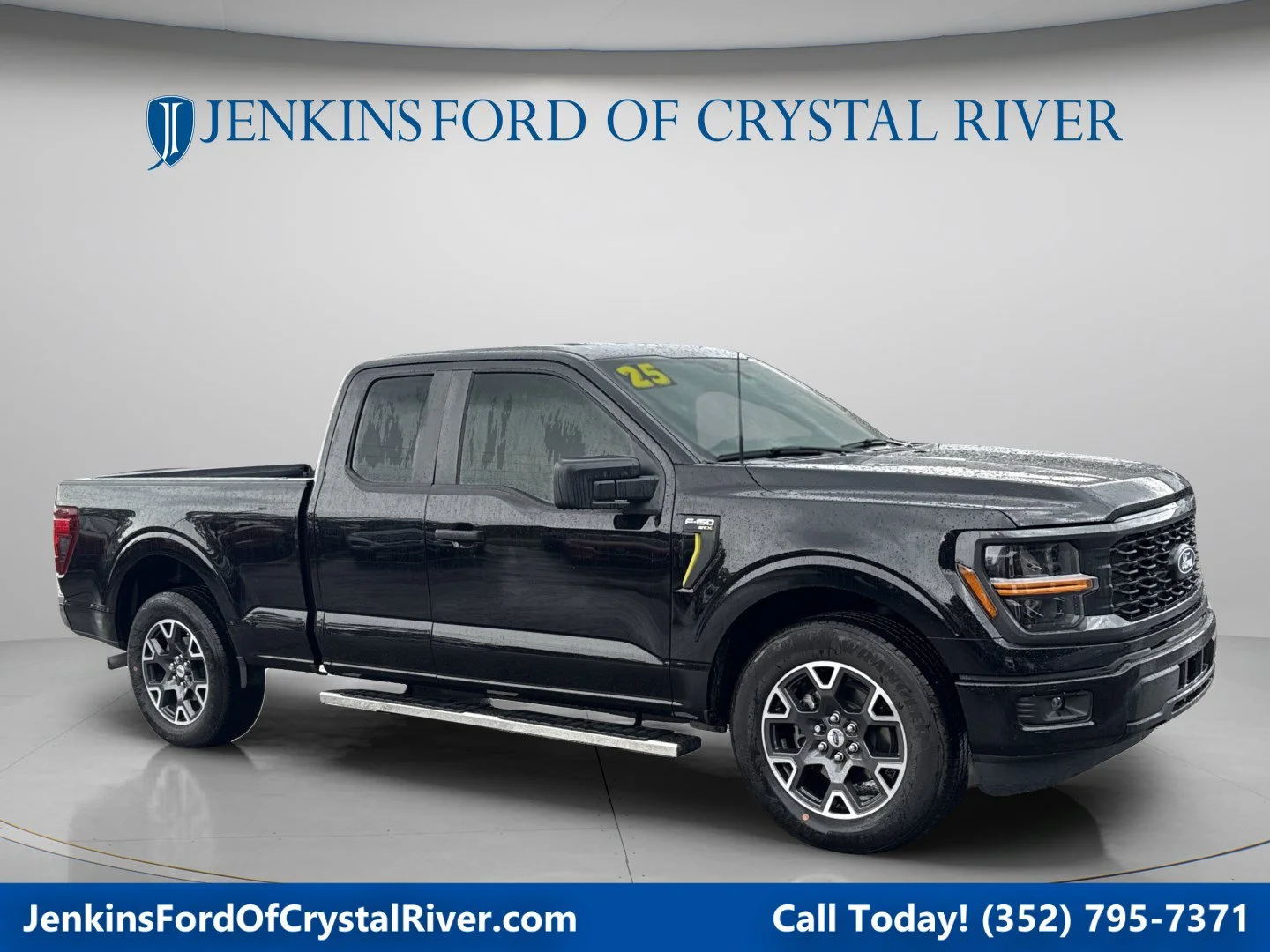 Used 2025 Agate Black Metallic Ford STX image 1