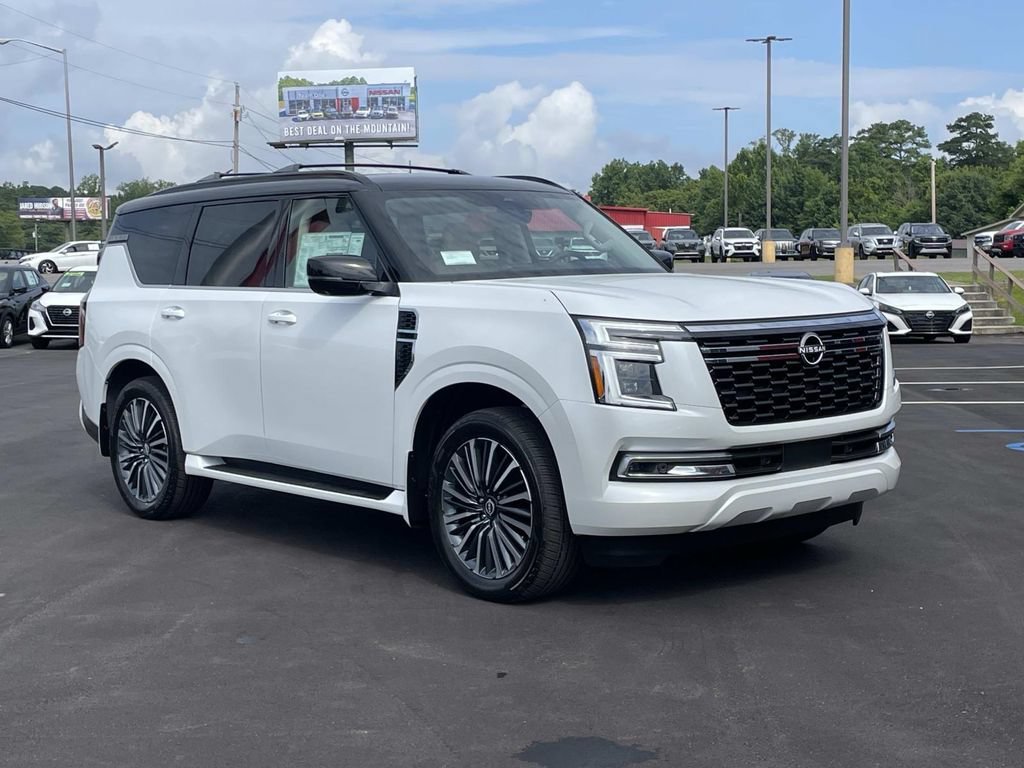 New 2026 Everest White TriCoat / Super Black Two-tone Nissan Platinum Reserve image 1