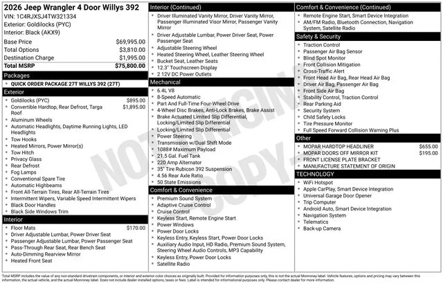 New 2026 Goldilocks Jeep Moab 392 image 40