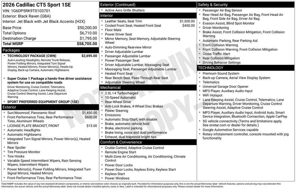 Used 2026 Black Raven Cadillac Sport image 5