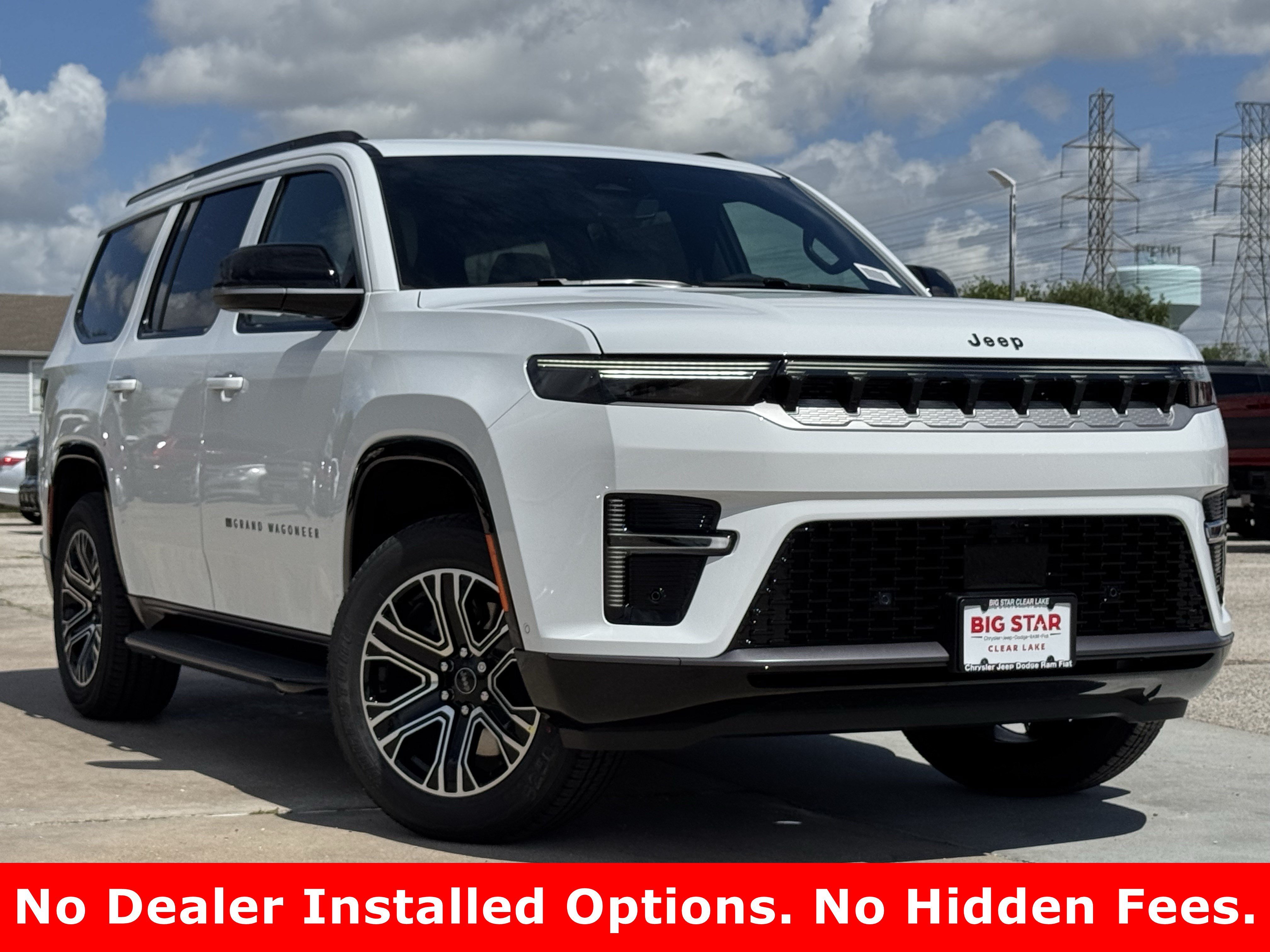New 2026 Bright White Clear-Coat Exterior Paint Jeep 4x2 image 2