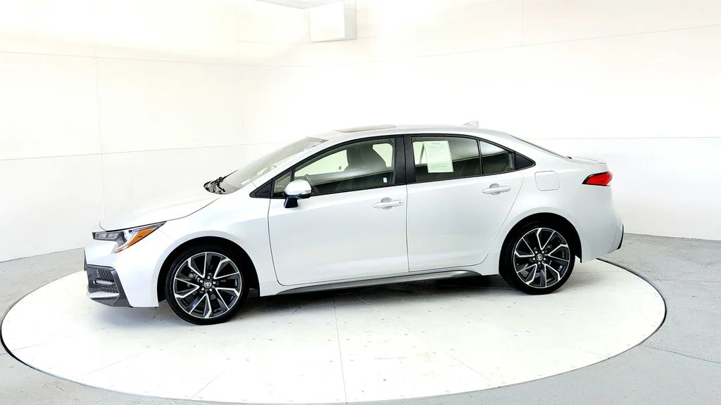 Certified Used 2021 Silver Toyota SE image 3