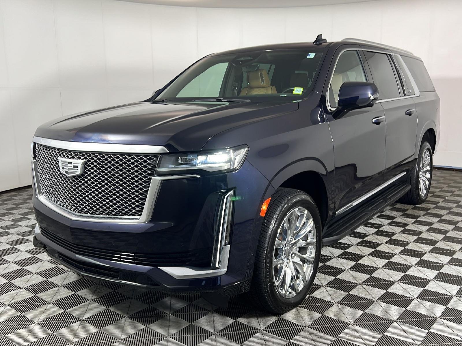 Used 2022 Dark Moon Blue Metallic Cadillac Premium Luxury image 48