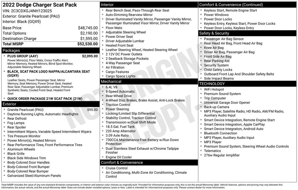 Used 2022 Gray Dodge R/T Scat Pack image 1