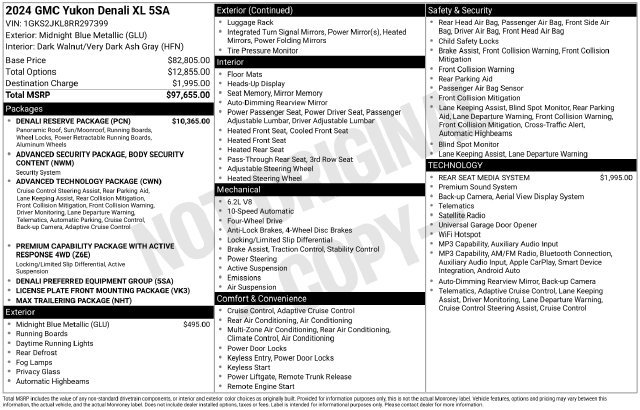 Used 2024 Blue GMC Denali image 26