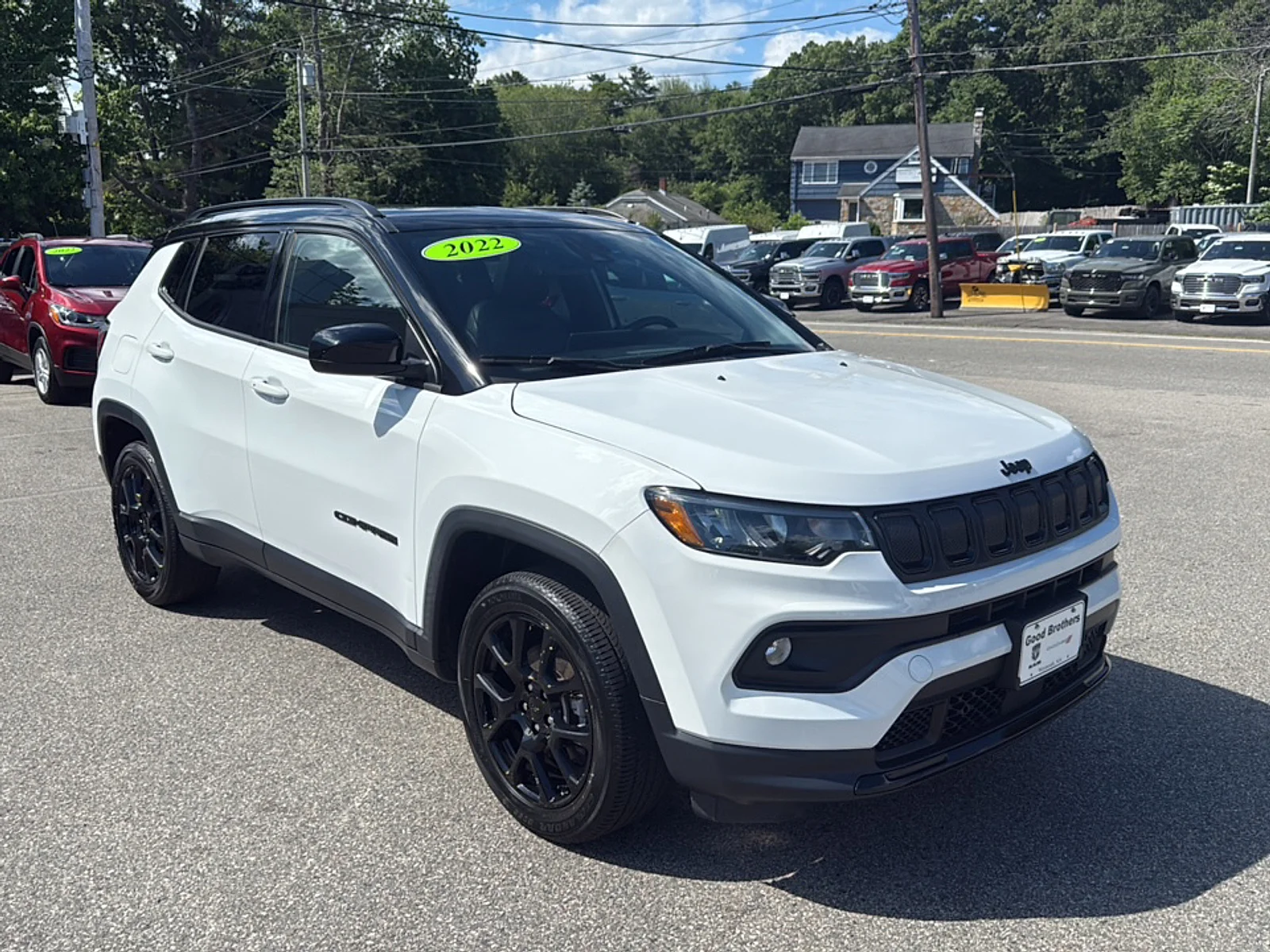 Certified Used 2022 Bright White Clearcoat Jeep Altitude 4x4 image 3