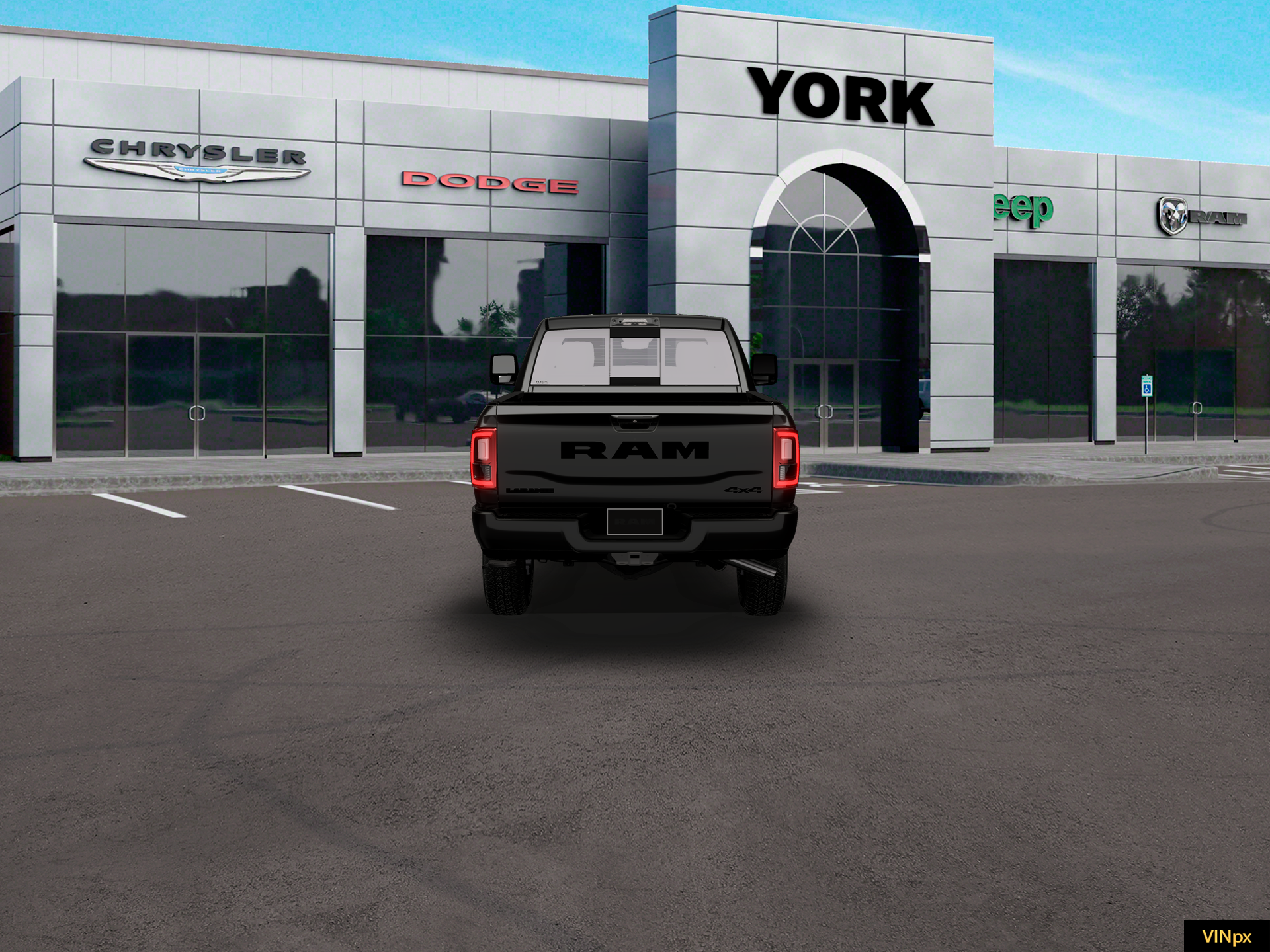 New 2026 Diamond Black Crystal Pearl-Coat Exterior Paint RAM LARAMIE image 18