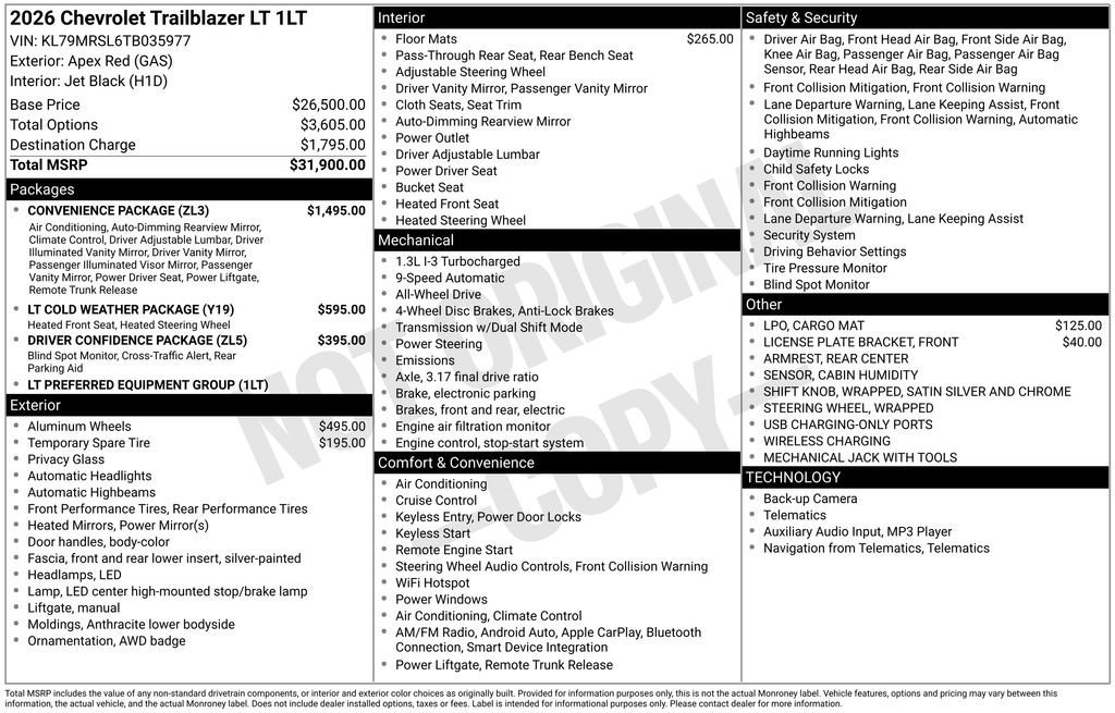 2026 Chevrolet Trailblazer LT - Photo 2