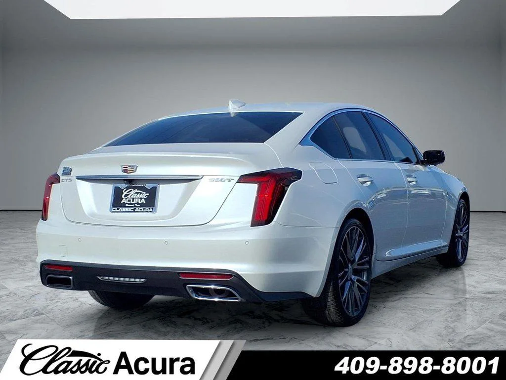 Used 2023 Crystal White Tricoat Cadillac 4dr Sdn Premium Luxury image 6