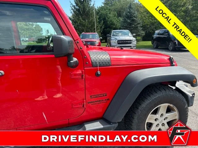 Used 2017 Red Jeep Unlimited Sport image 5