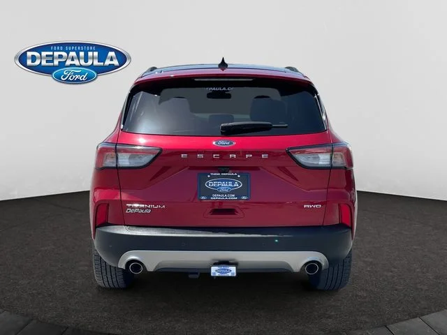 Certified Used 2022 Red Ford Titanium image 5