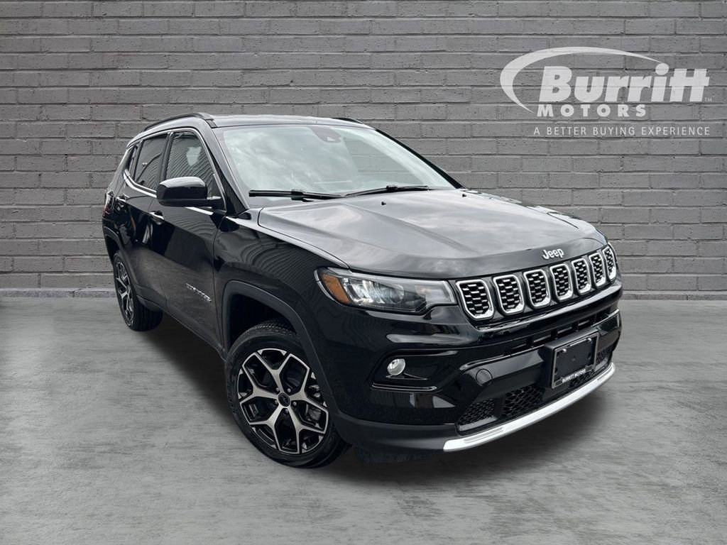 New 2026 Diamond Black Crystal Pearlcoat Jeep Limited image 1