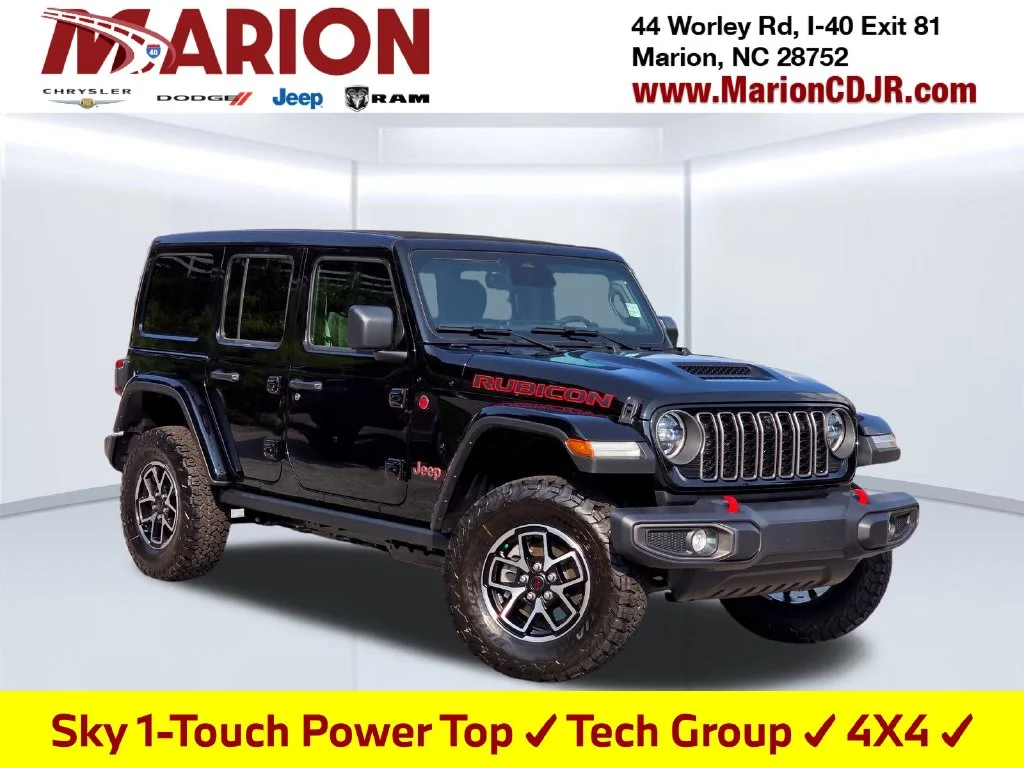 New 2026 Black Jeep Rubicon image 1