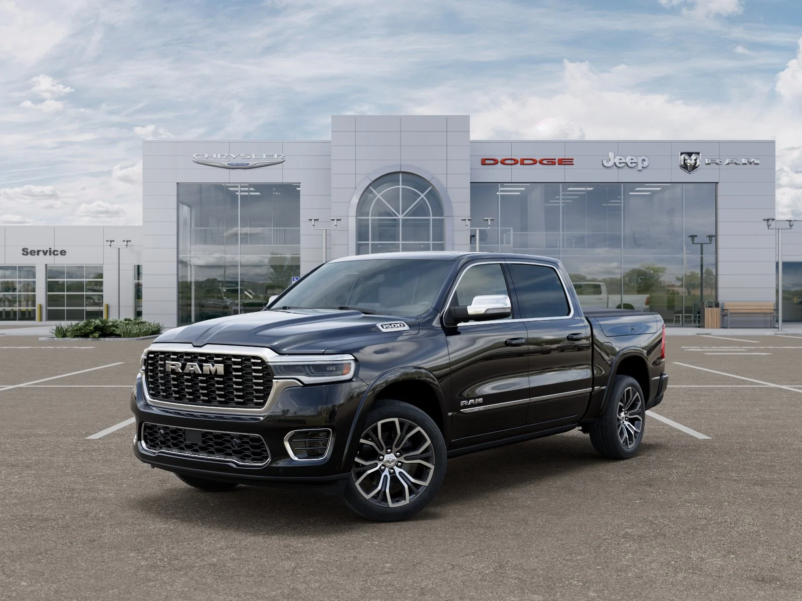 New 2026 Diamond Black Crystal Pearl-Coat Exterior Paint RAM Tungsten image 32