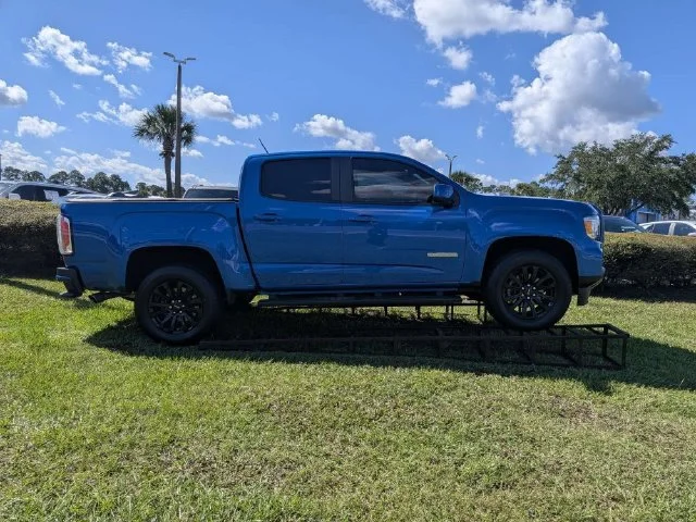 Used 2021 DYNAMIC BLUE METALLIC GMC 2WD Elevation image 2