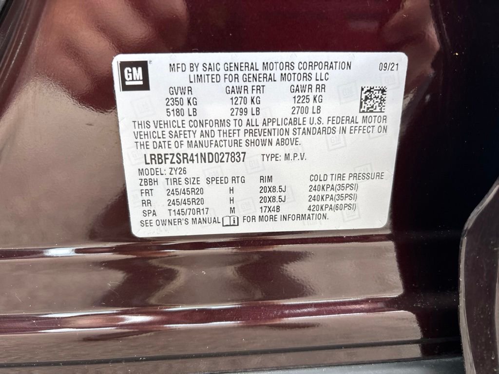Used 2022 Red Buick Avenir image 9