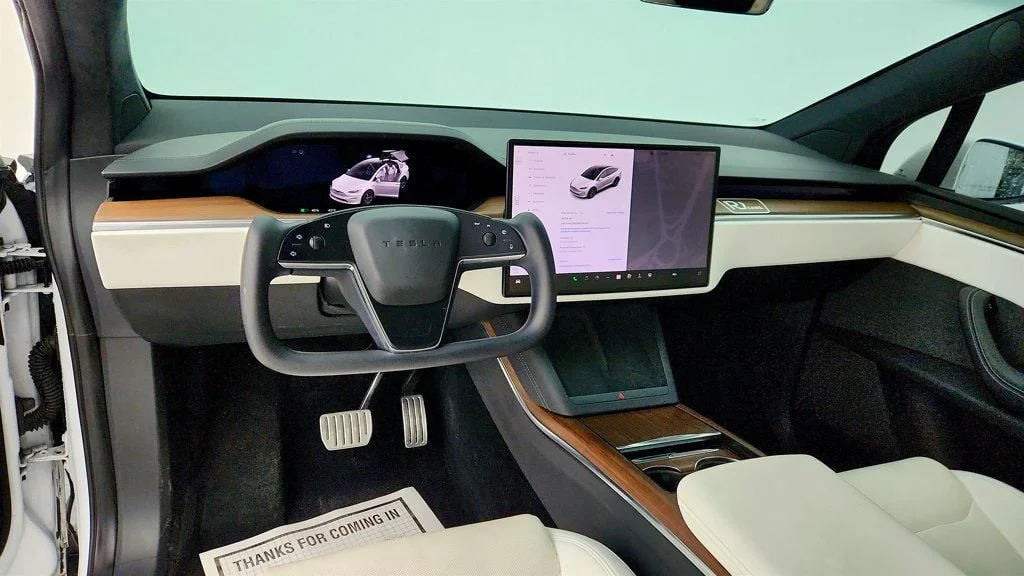 Used 2022 Pearl White Multi-Coat Tesla AWD image 11