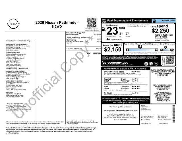 Certified Used 2026 Black Nissan S image 31