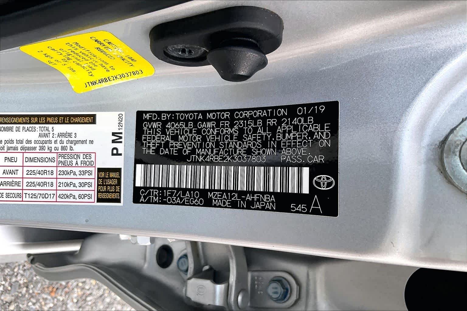 Used 2019 Classic Silver Metallic Toyota XSE image 35