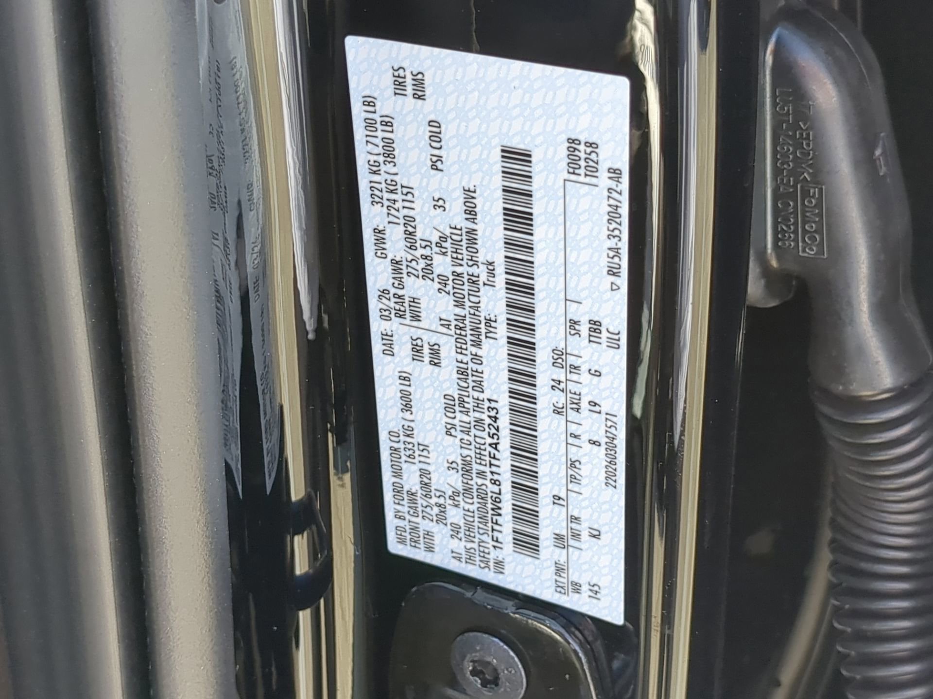 New 2026 Agate Black Metallic Ford King Ranch® image 63