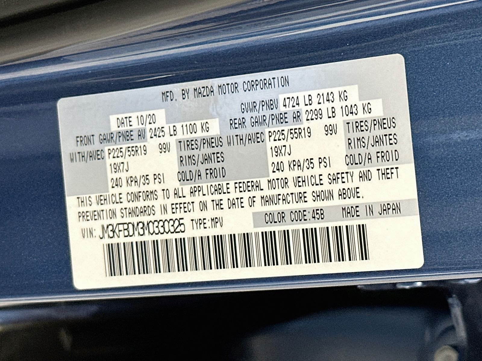 Used 2021 Eternal Blue Mica Mazda Grand Touring image 34