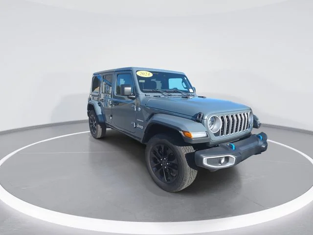 Used 2024 Gray Jeep Sahara 4xe image 2