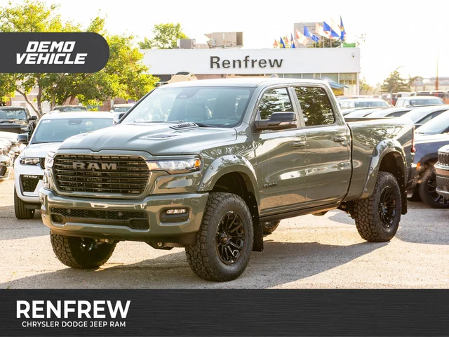2026 RAM 1500 Sport* Crew Cab, 6 Inch Lift, 37 Inch Tires, Fuel Wheels