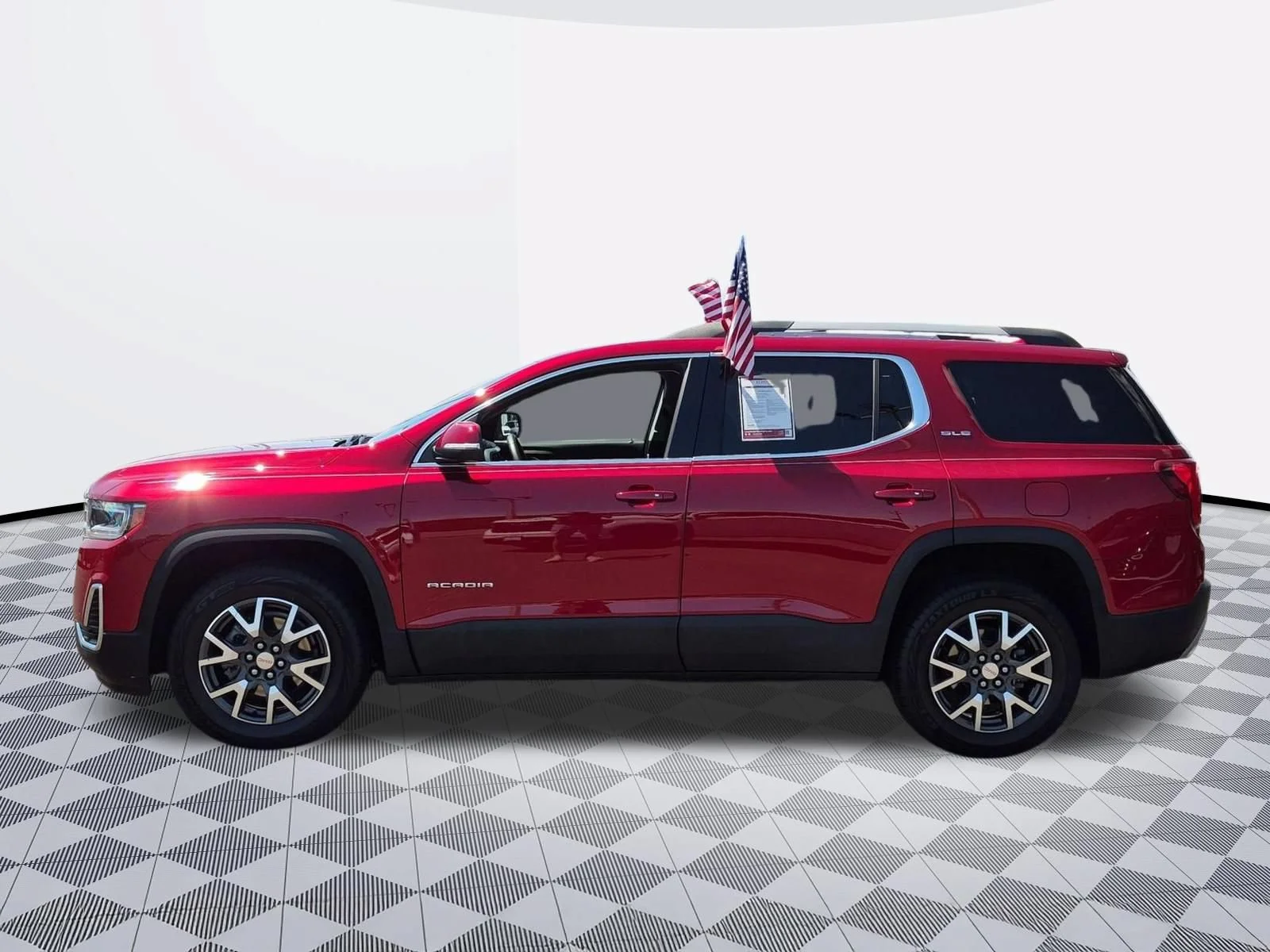 Used 2021 Cayenne Red Tintcoat GMC SLE image 4