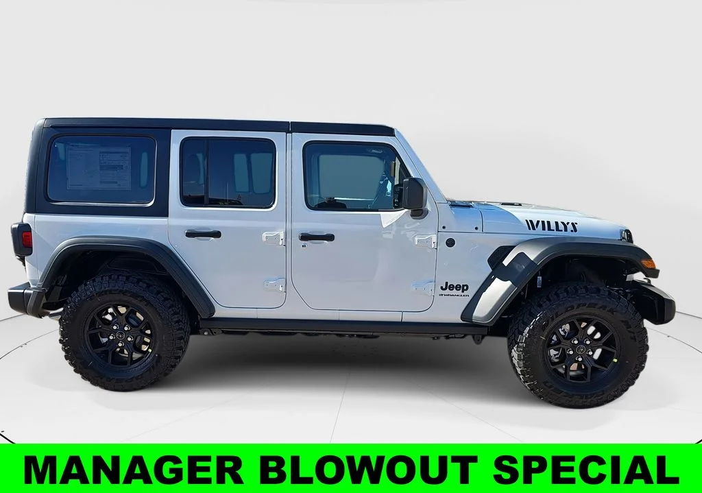 New 2026 Bright White Clear-Coat Exterior Paint Jeep Willys image 2