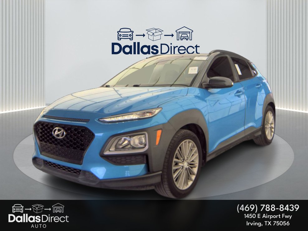Used 2019 Surf Blue w/Dark Gray Roof Hyundai SEL image 1