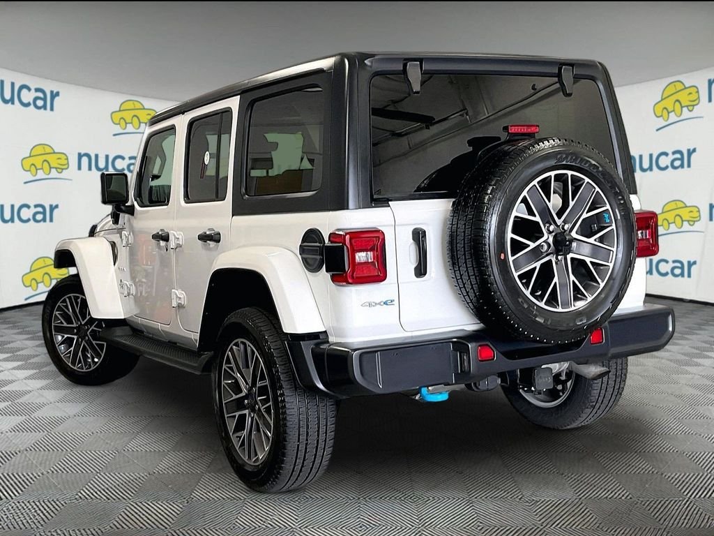 Used 2023 White Jeep Sahara 4xe image 4