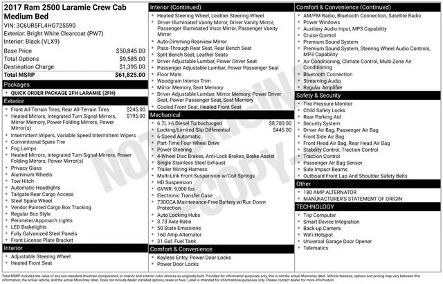 Used 2017 Bright White Clearcoat Ram Laramie image 22