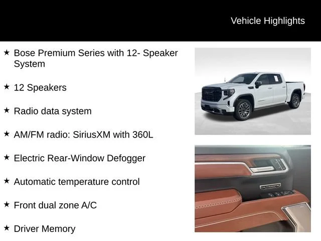 Certified Used 2026 Glacier White Tricoat GMC Denali Ultimate image 15