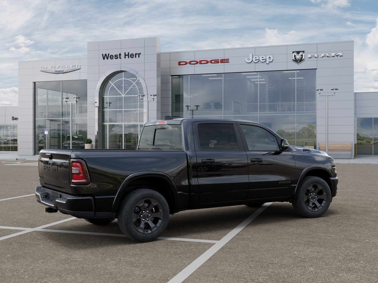 New 2026 Diamond Black Crystal Pearlcoat RAM Big Horn image 4