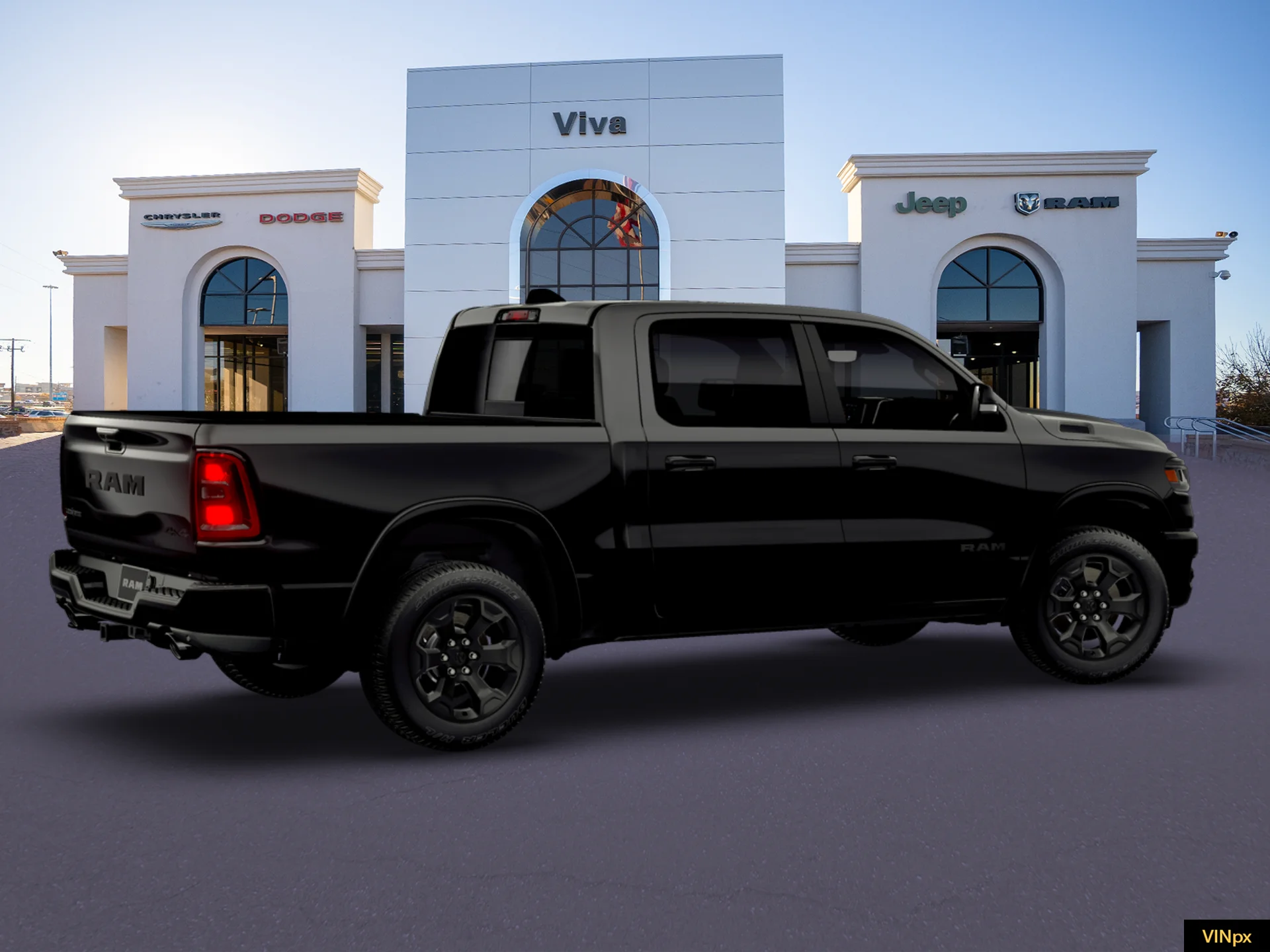 New 2026 Diamond Black Crystal Pearl-Coat Exterior Paint RAM LONE STAR image 20