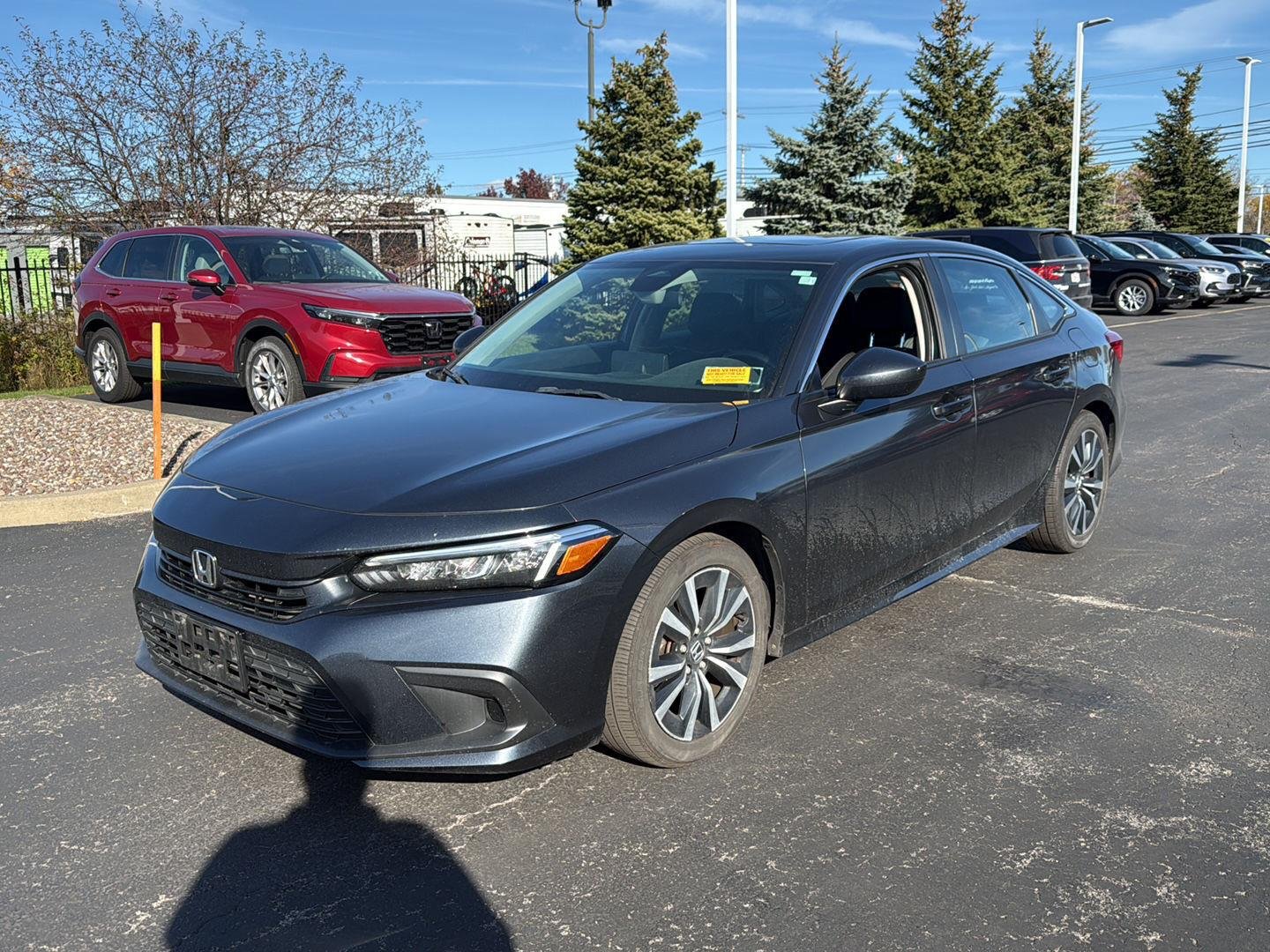 Used 2024 Meteorite Gray Metallic Honda EX image 2