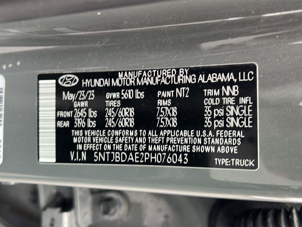 Used 2023 Hampton Gray Hyundai SEL image 22