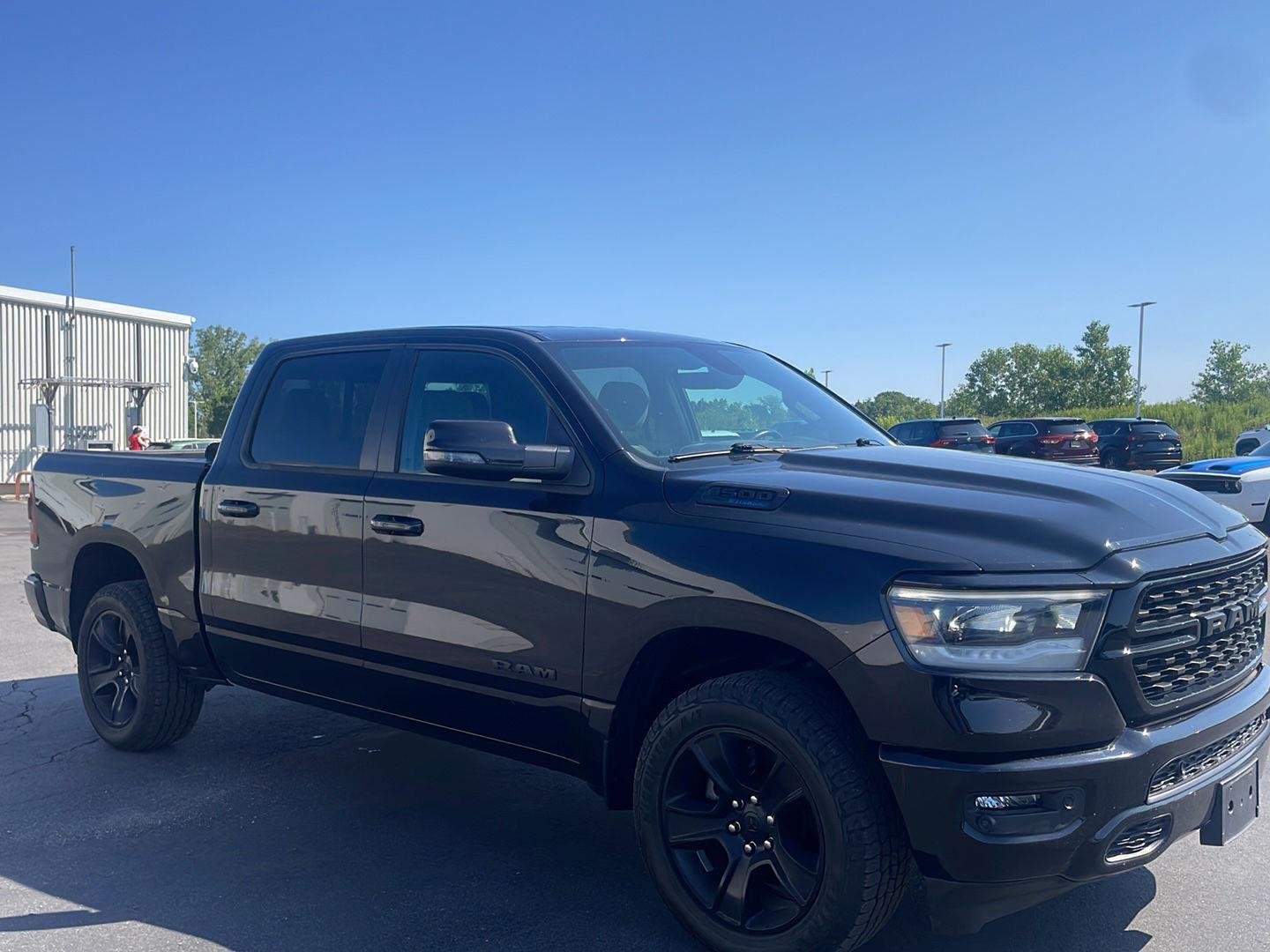 Used 2023 Diamond Black Crystal Pearlcoat Ram Big Horn image 8