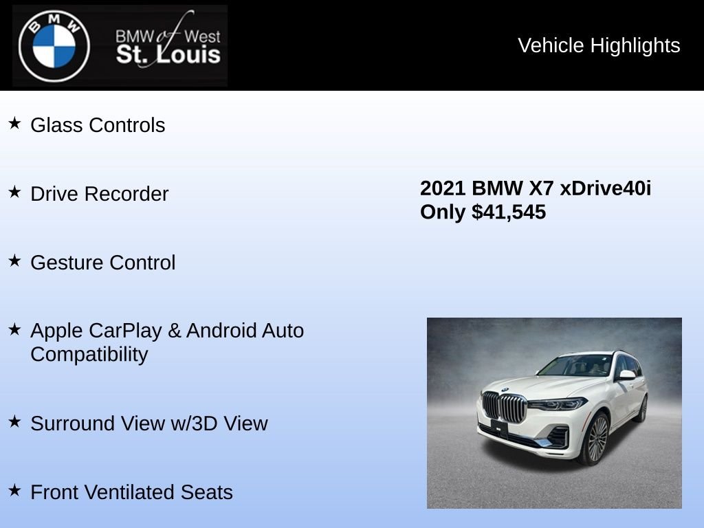Used 2021 White BMW xDrive40i image 25