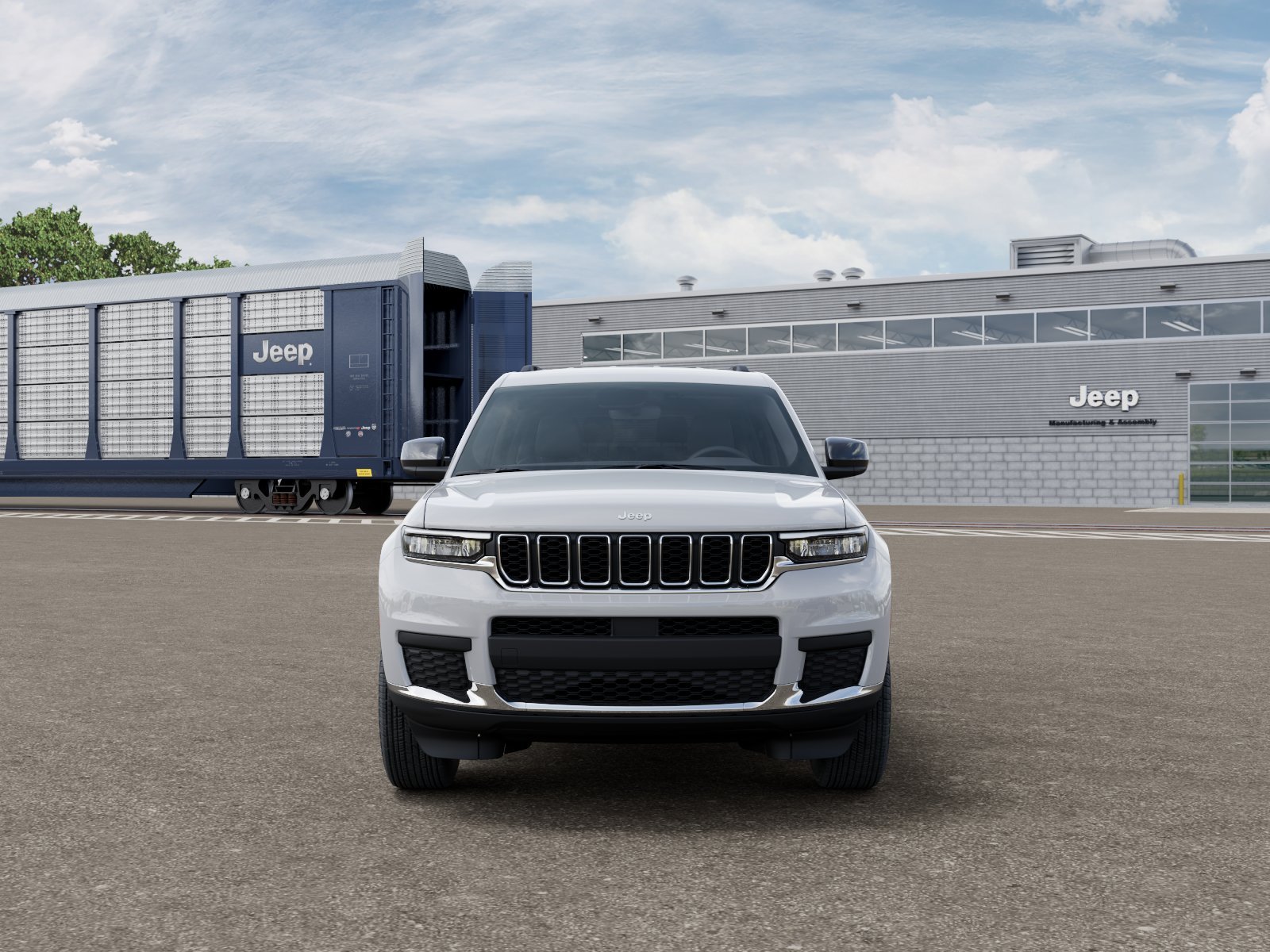 New 2026 Bright White Clear-Coat Exterior Paint Jeep Laredo X image 6