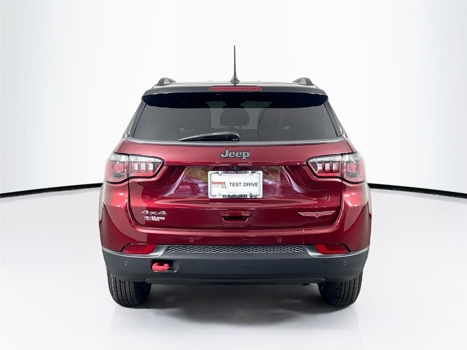 Used 2021 Velvet Red Pearlcoat Jeep Trailhawk image 11
