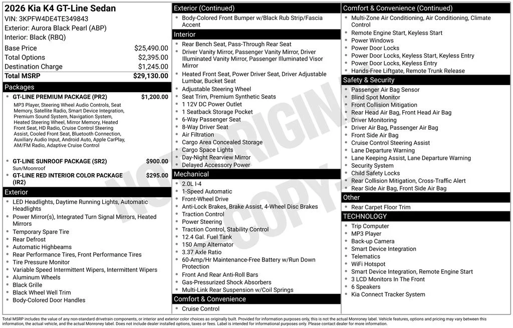 New 2026 Aurora Black Pearl Kia GT-Line image 8