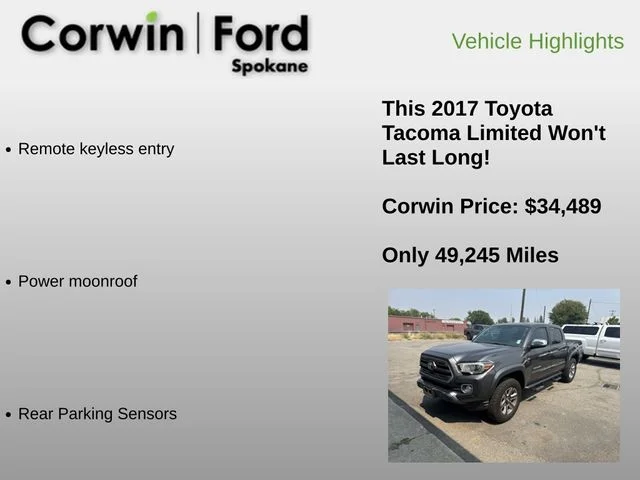 Used 2017 Gray Toyota Limited image 12