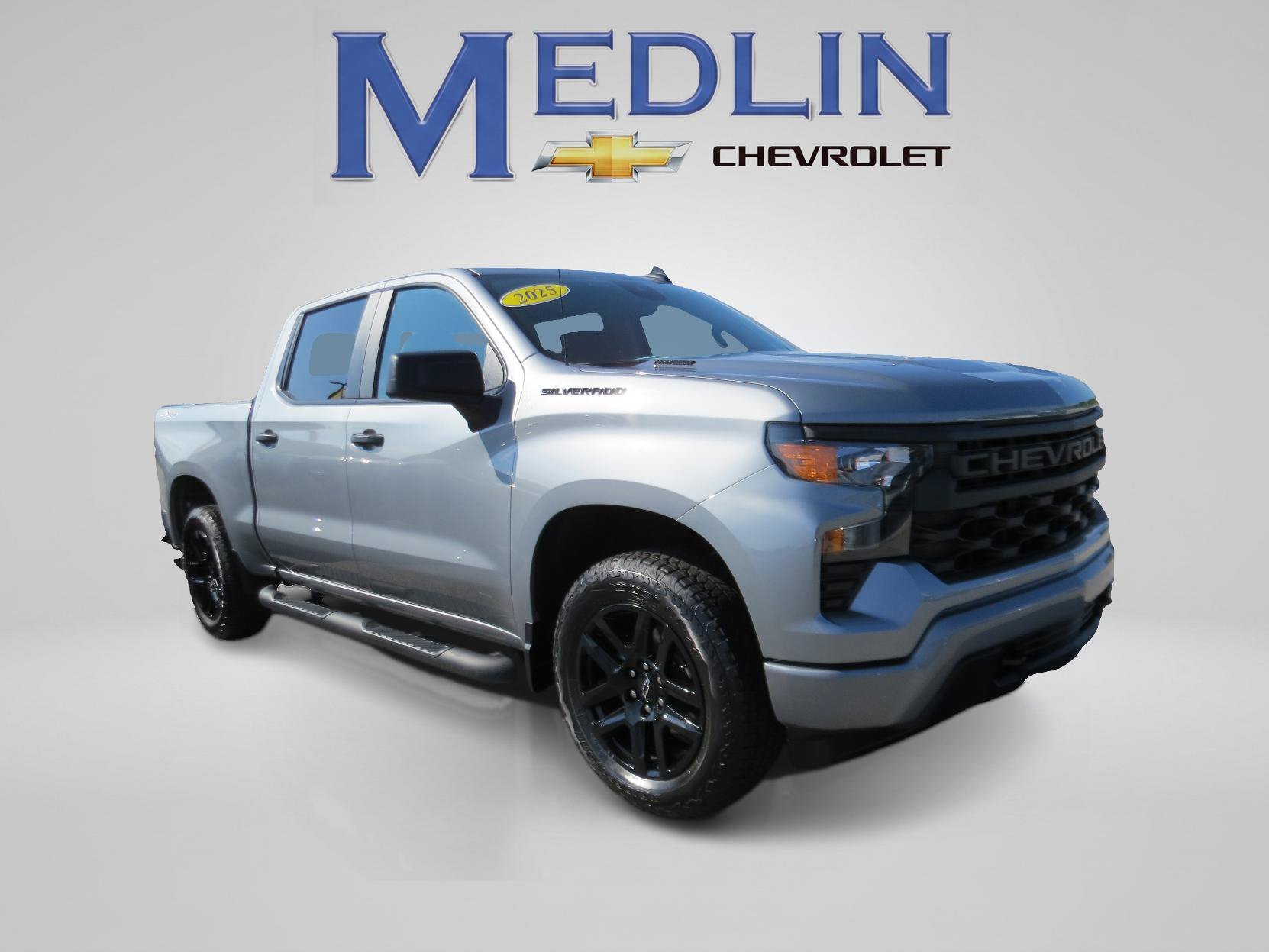 Used 2025 Sterling Gray Metallic Chevrolet Custom image 1