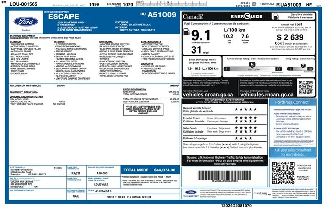 2024 Ford Escape Platinum - Photo 2