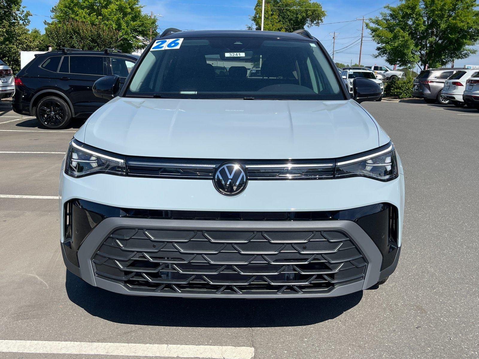 New 2026 Monument Gray w/Deep Black Roof Volkswagen SE Black image 8