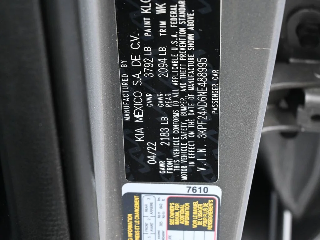 Used 2022 Steel Gray Kia LXS image 16