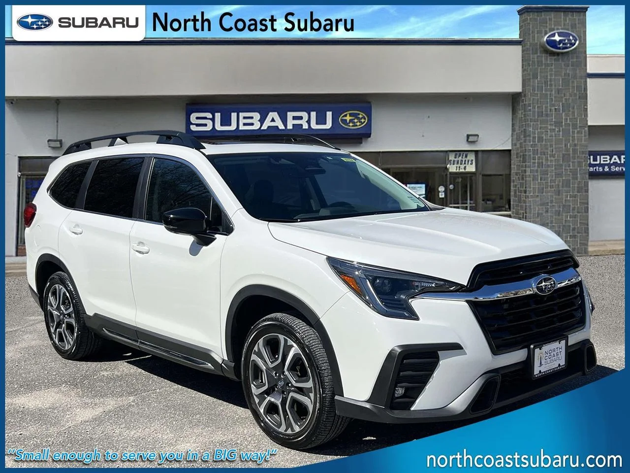 Used 2025 Crystal White Pearl Subaru Limited 7-Passenger image 1